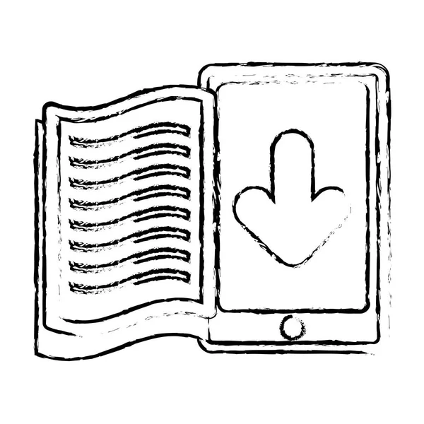 Livre télécharger icônes connexes image — Image vectorielle