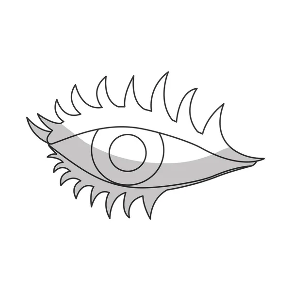 Зображення піктограми одного ока — стоковий вектор