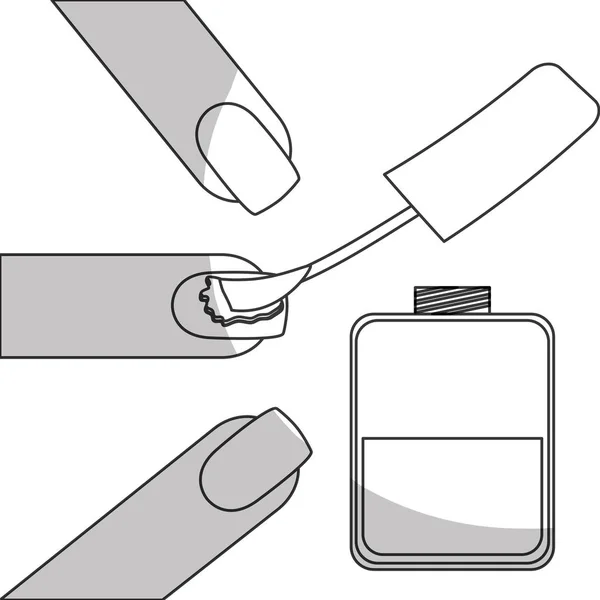 Изображение значка маникюра для ногтей — стоковый вектор
