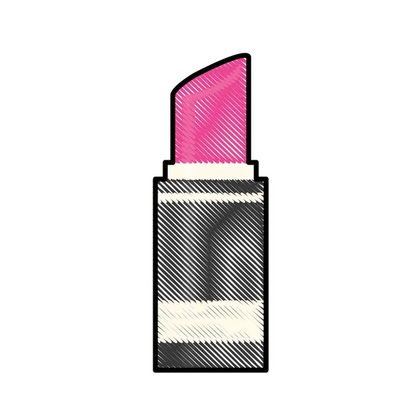 Lápiz labial icono de maquillaje imagen — Vector de stock