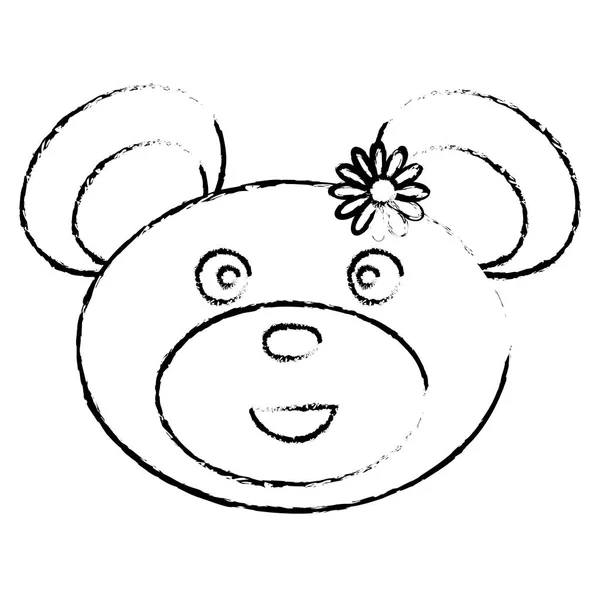 Obrázek ikony medvídek — Stockový vektor