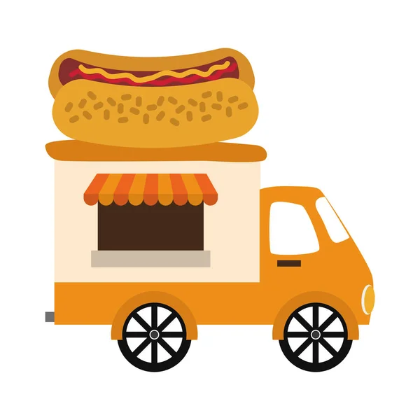Fast-food gerelateerde pictogramafbeelding — Stockvector