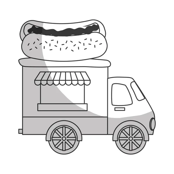 食料トラック アイコン画像 — ストックベクタ