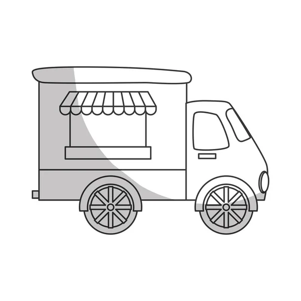 Image icône camion alimentaire — Image vectorielle