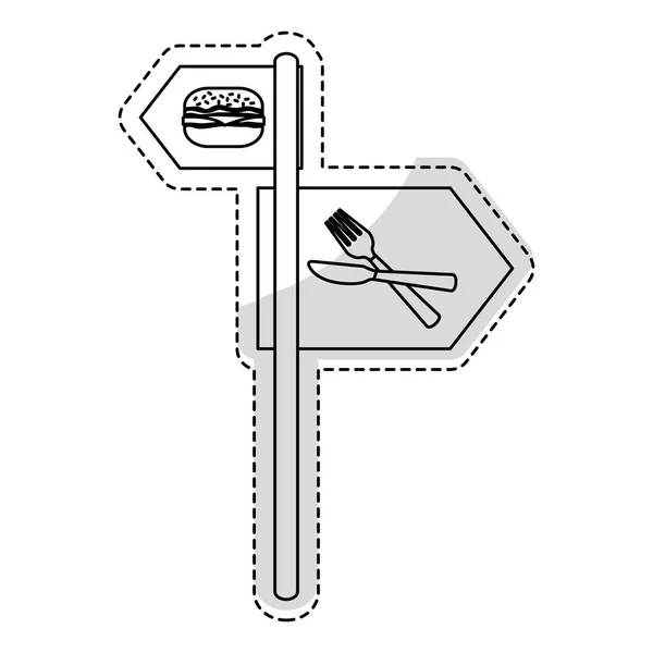 Obraz ikony związanym z Fast food — Wektor stockowy