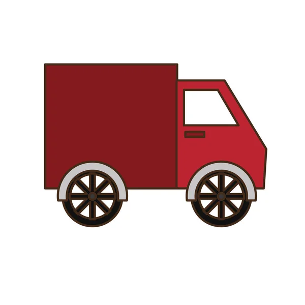 Gambar ikon truk pengiriman - Stok Vektor