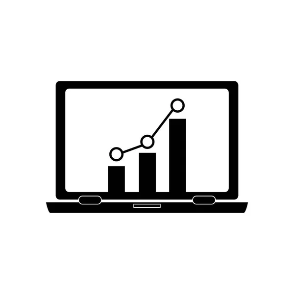 Balkendiagramm-Symbolbild — Stockvektor