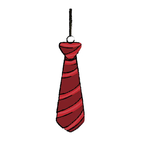 Krawatte männliche Mode — Stockvektor