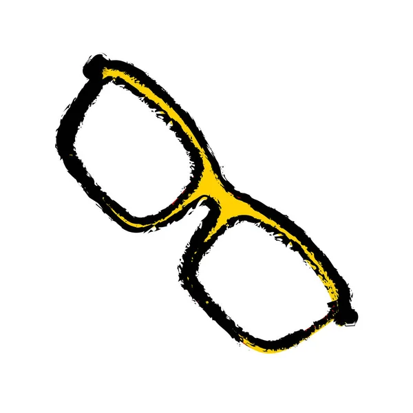 İzole modern gözlük — Stok Vektör