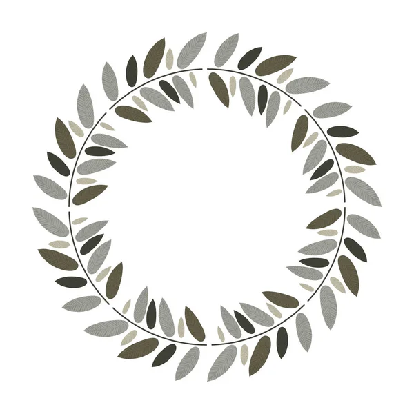 Krásné listy ornament — Stockový vektor