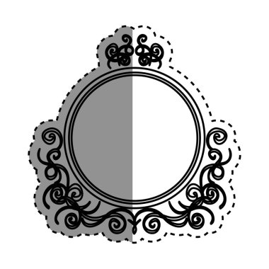 Vintage dekoratif amblemi