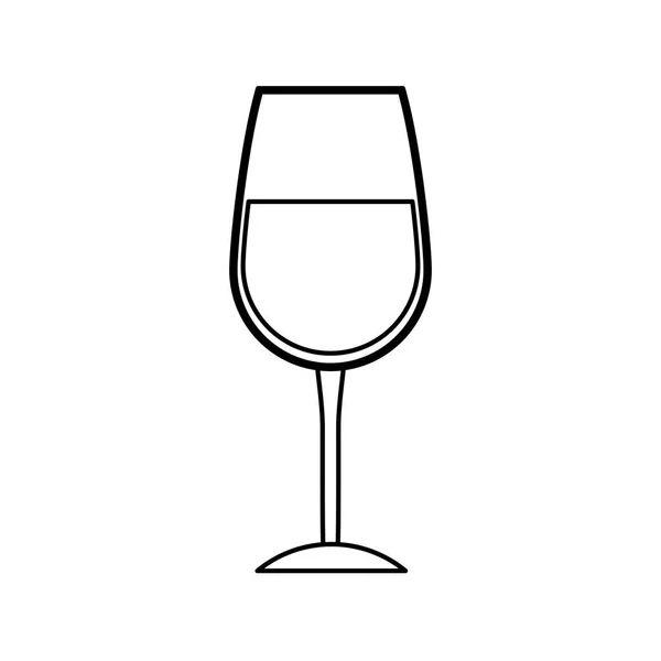 Copo de vidro de vinho — Vetor de Stock