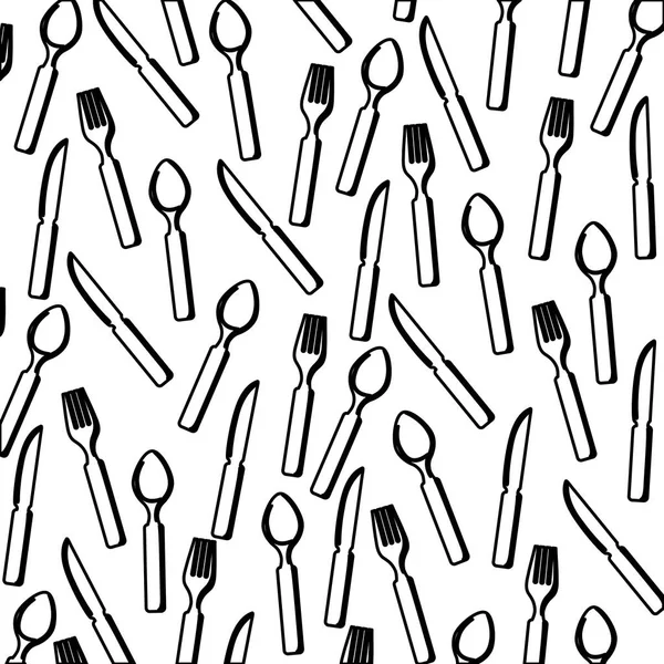 Restaurant cutlery utensil — Stock Vector