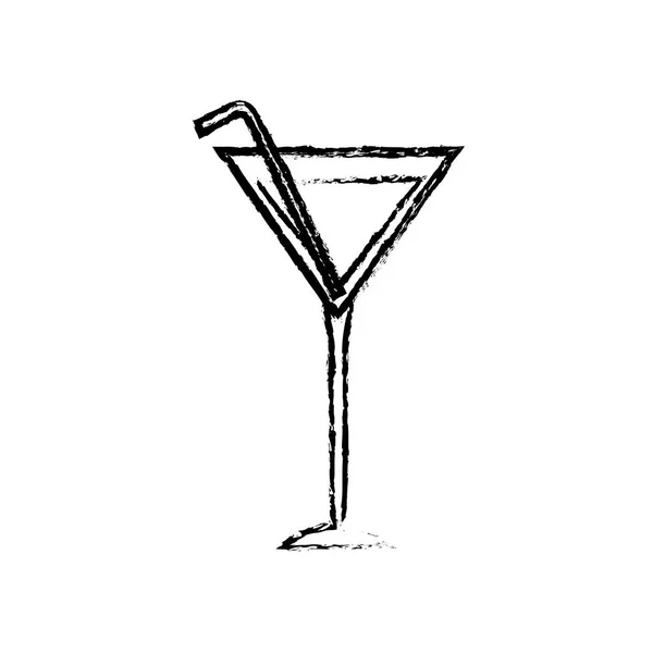 Verre à cocktail tasse — Image vectorielle