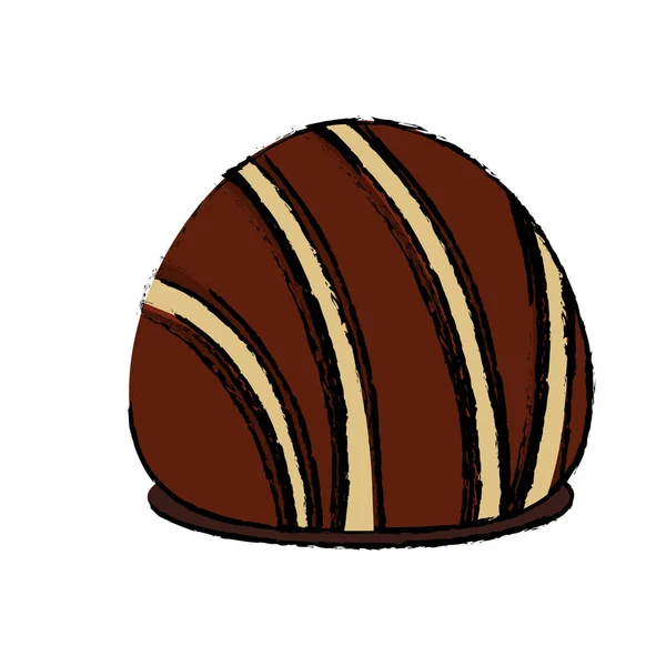 Postre dulce rollo — Vector de stock