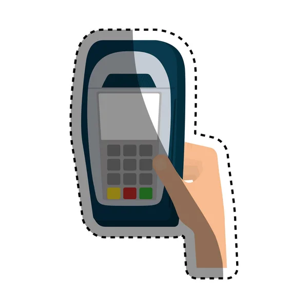 Dataphone transaktionen betalning — Stock vektor