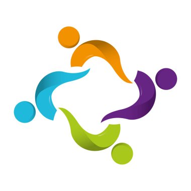 İnsanlar soyut piktogram