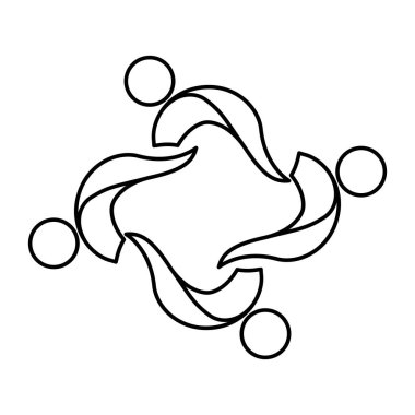 İnsanlar soyut piktogram