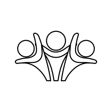 İnsanlar soyut piktogram