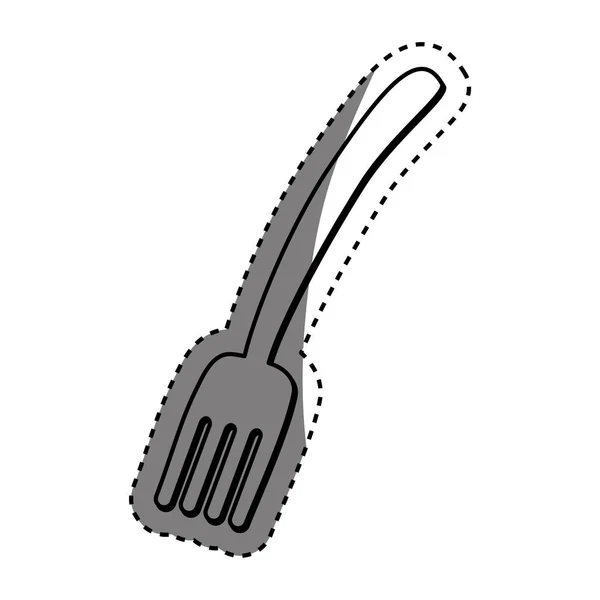 Cubiertos de tenedor utensilio — Vector de stock