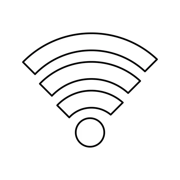 Isolated wifi symbol — Stock Vector