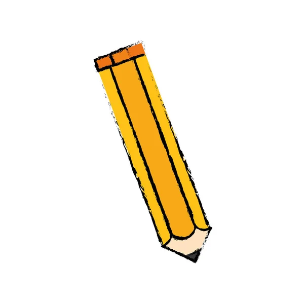 Isolated wooden pencil — Stock Vector