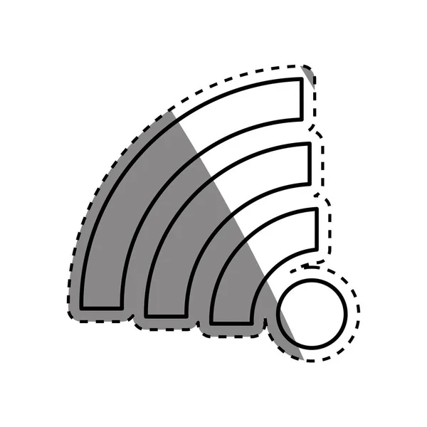 Isolerade wifi symbol — Stock vektor