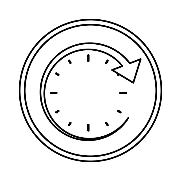 Reloj de tiempo símbolo — Vector de stock
