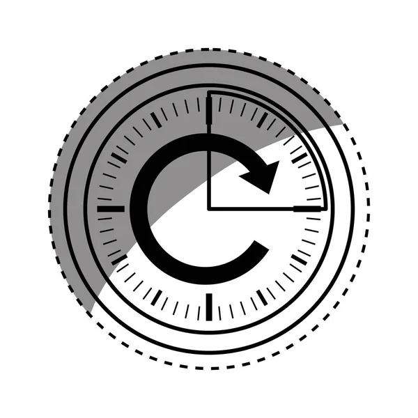 Time clock concept — Stock Vector