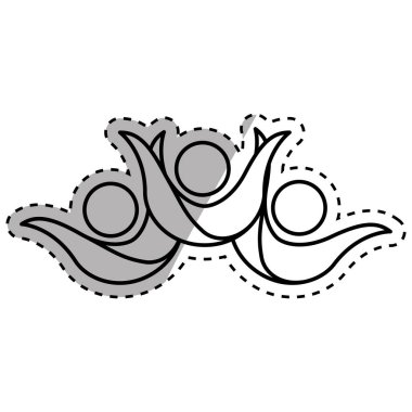 İnsanlar soyut piktogram