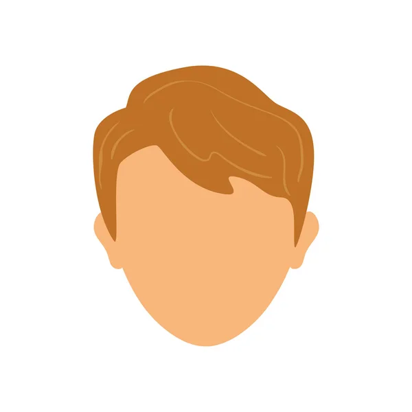 Man faceless head — Stock Vector