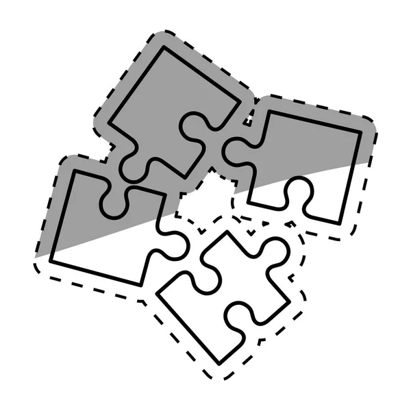 Puzzle conceito de peças —  Vetores de Stock