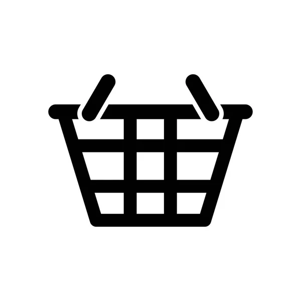 Cesta de compras símbolo —  Vetores de Stock