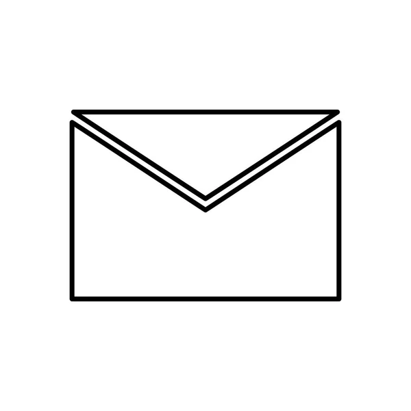 Courrier lettre symbole — Image vectorielle