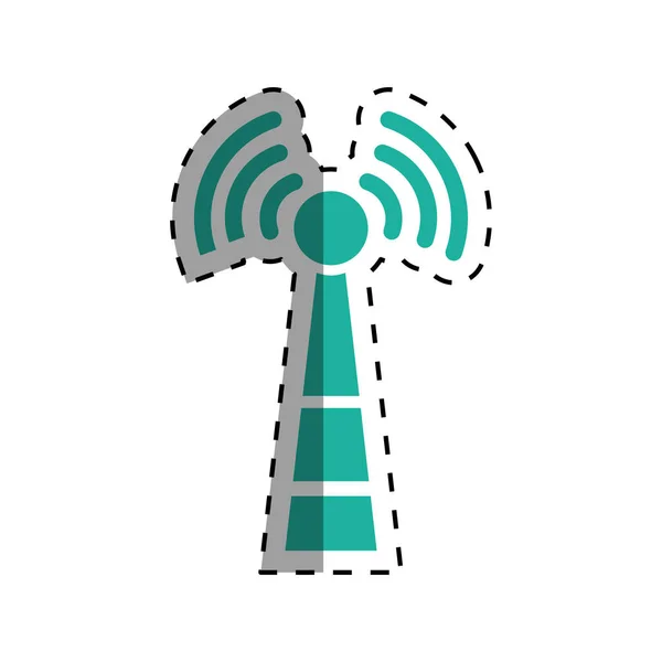 Antena zona Wifi — Vector de stock