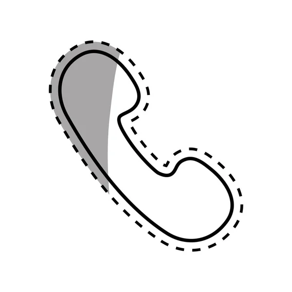 Symbole de téléphone isolé — Image vectorielle