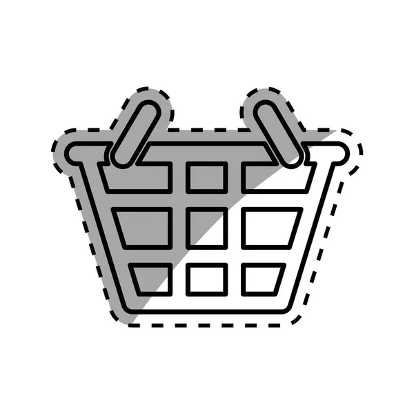 Shopping basket symbol — Stock Vector