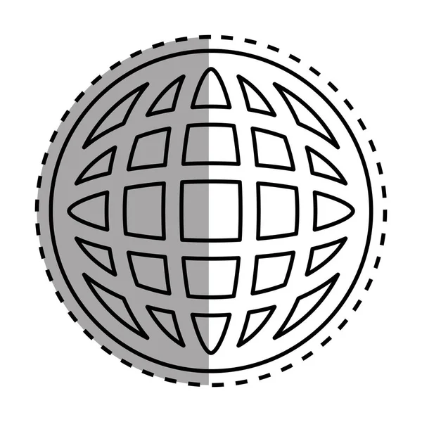Globální koule symbol — Stockový vektor