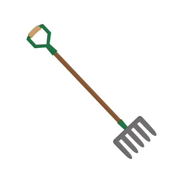 Rake gardening tool — Stock Vector