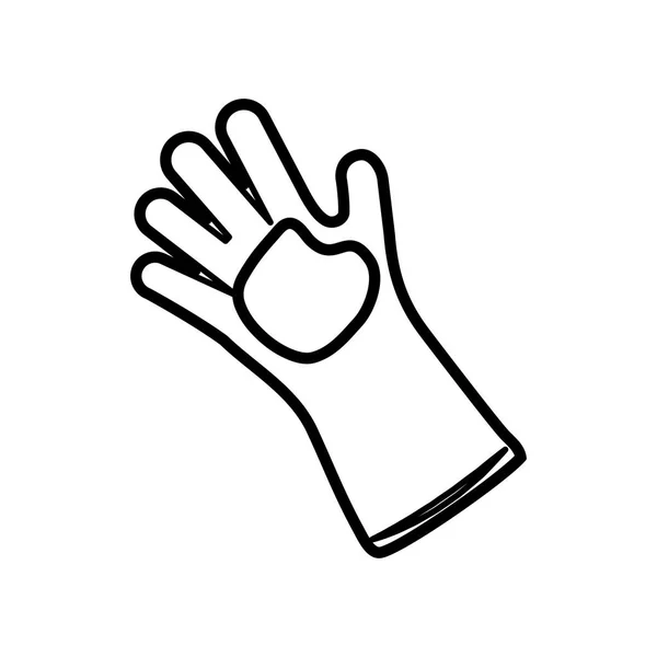 Handschoen tuinieren tool — Stockvector