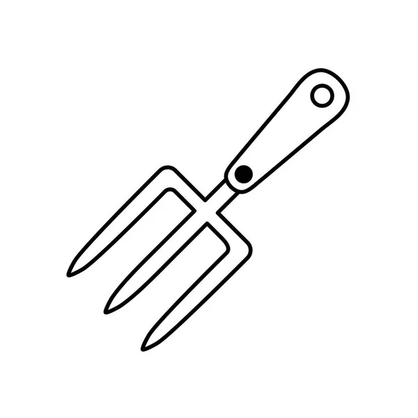 Harrow trädgårdsarbete verktyg — Stock vektor