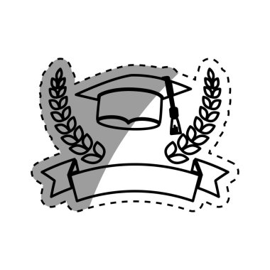 İzole mezuniyet şapka