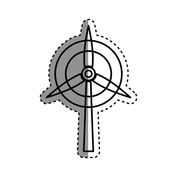 Energia da turbina eólica — Vetor de Stock