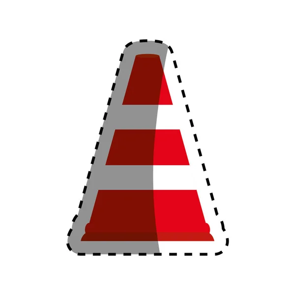 Traffic cone isolated — Stock Vector