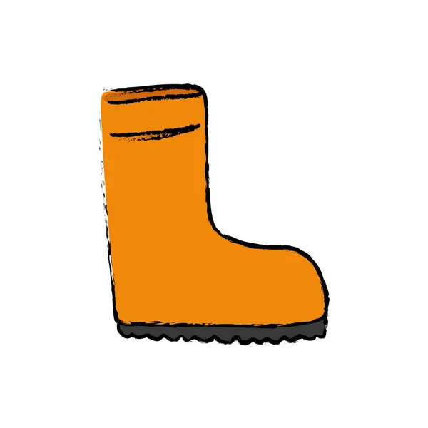 Elszigetelt ipar boot — Stock Vector