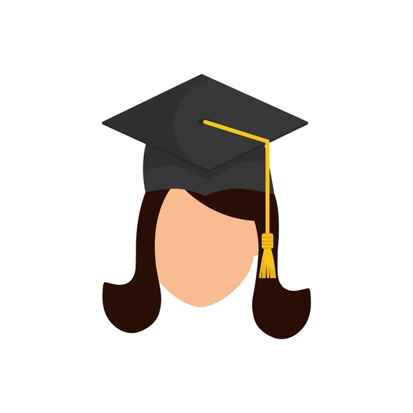 Graduación de jóvenes estudiantes — Vector de stock