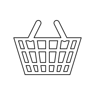 İzole sepeti alışveriş