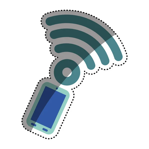 Simbolo della zona wifi — Vettoriale Stock