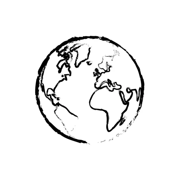 Isolated world earth — Stock Vector