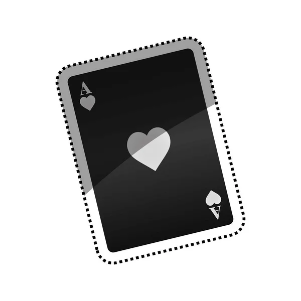 Casino concepto de juego de cartas — Vector de stock